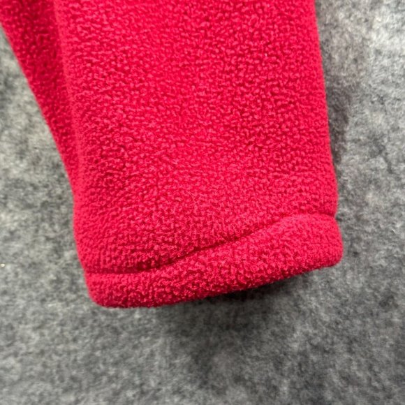 LL Bean Fleece Jacket Sweatshirt Womens XL Pink Zip Pockets Pullover Outdoor - Picture 8 of 12